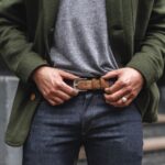 サタデー コニャック スエード メンズ リファインド レザー ベルト - 画像 (5)