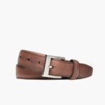 テラコッタ メンズ クラシック レザー ベルト サンデー